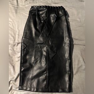 FN faux leather skirt